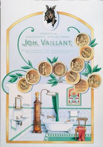 1899. Il logo Vaillant con leprotto compare nelle campagne pubblicitarie